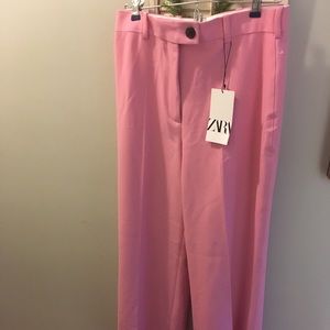 High waisted Zara pink pants